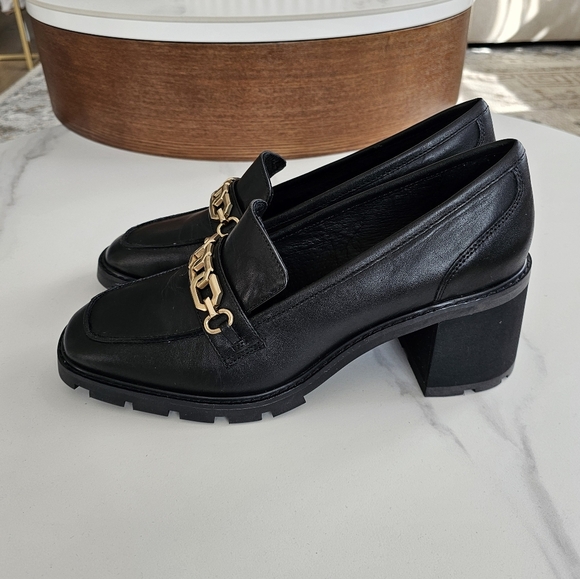 Sanctuary Black Leather Chain Loafers – Size [ 11M ] - Picture 4 of 9